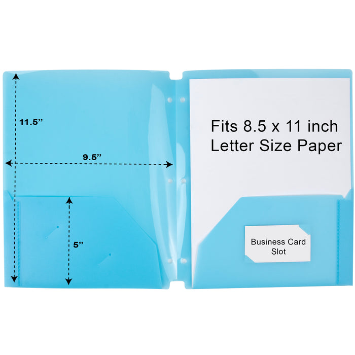 Translucent Matte 2-Pocket Poly Folders