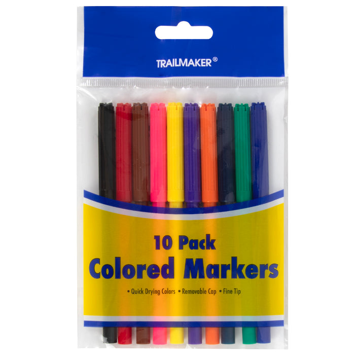 Wholesale Markers Multicolor 10-pack - BagsInBulk.com