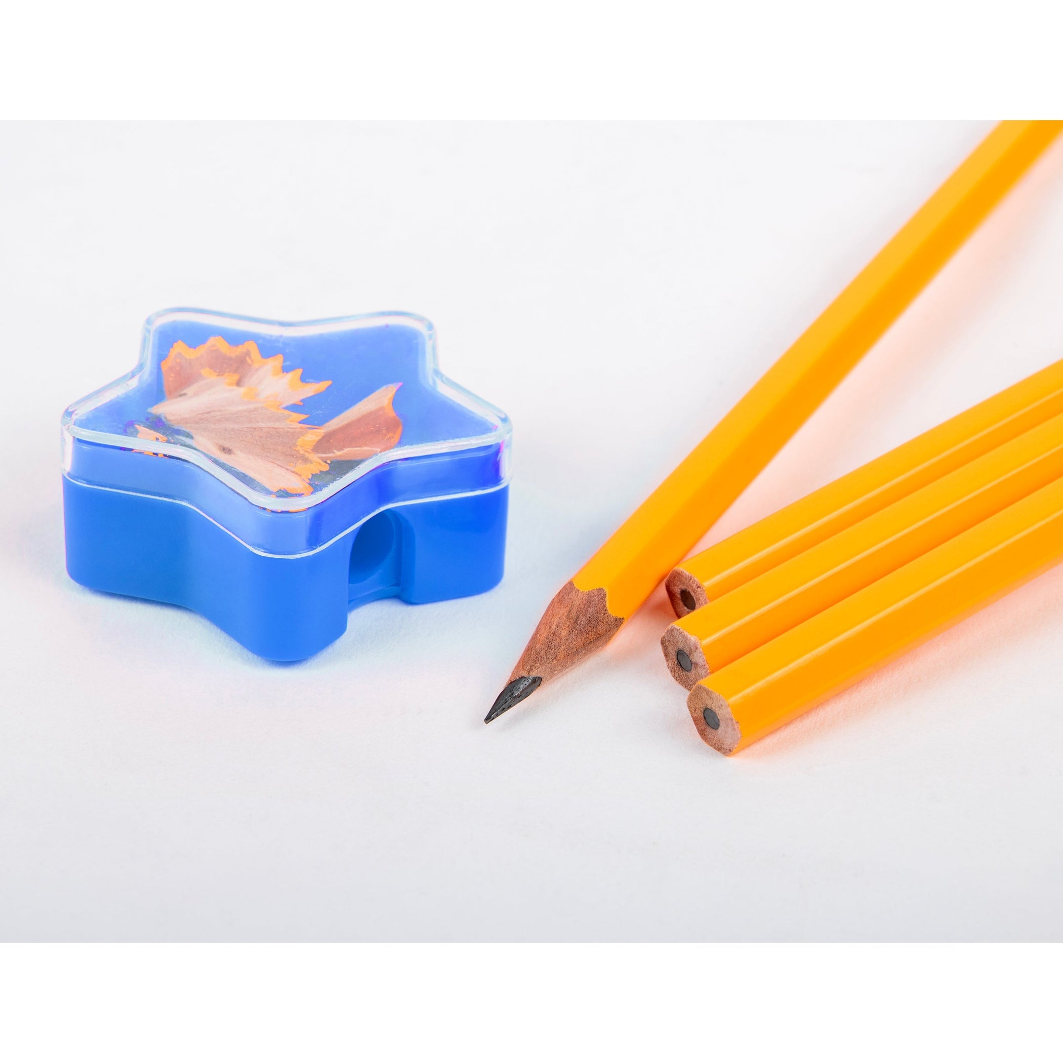 100-pack Bulk Star Pencil Sharpener with Cover - Assorted Colors ...