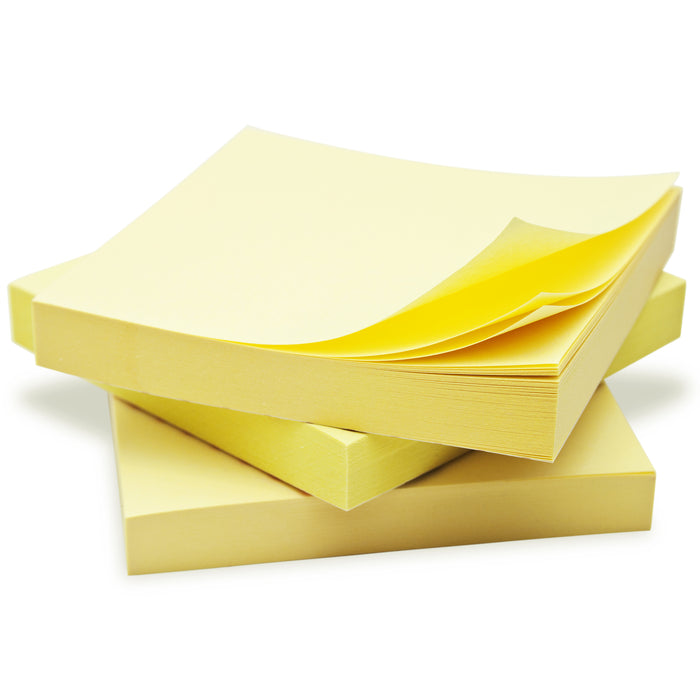Yellow Adhesive Back Sticky Notes