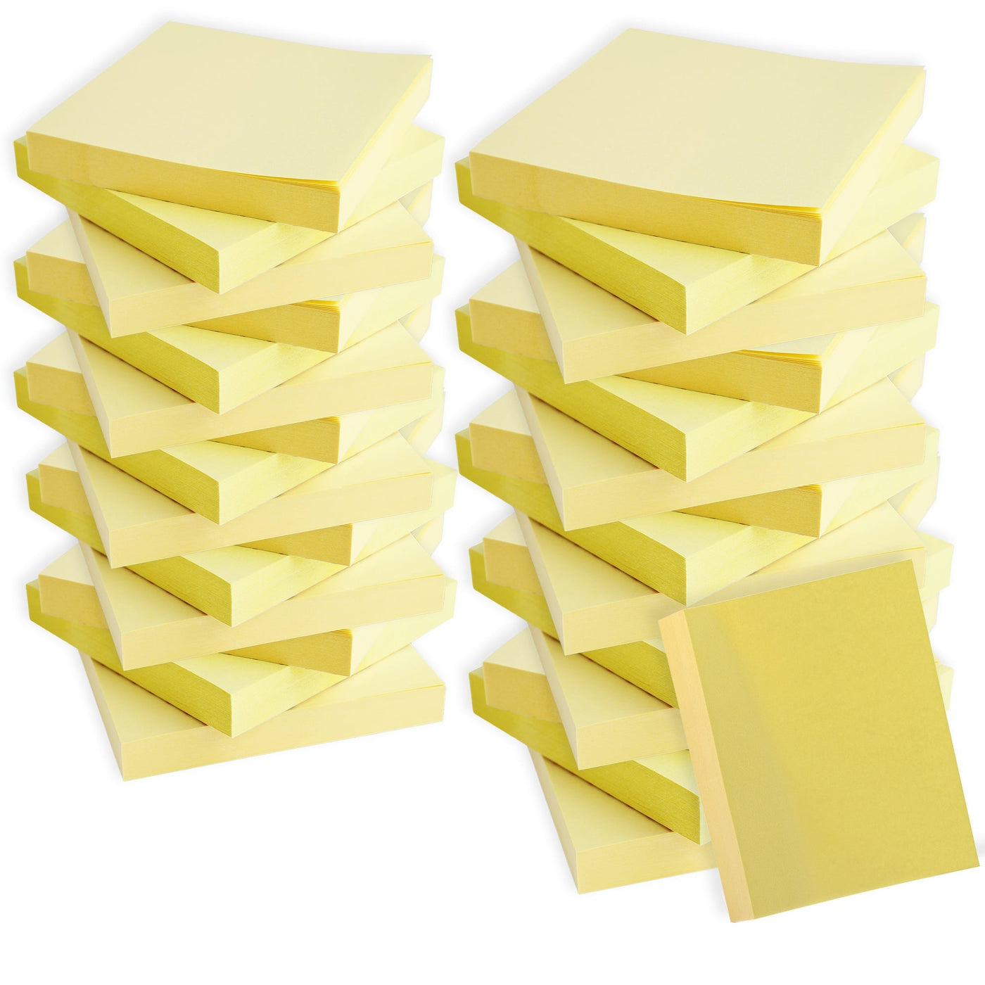 100-pack Bulk Yellow Adhesive Back Sticky Notes — BagsInBulk.com