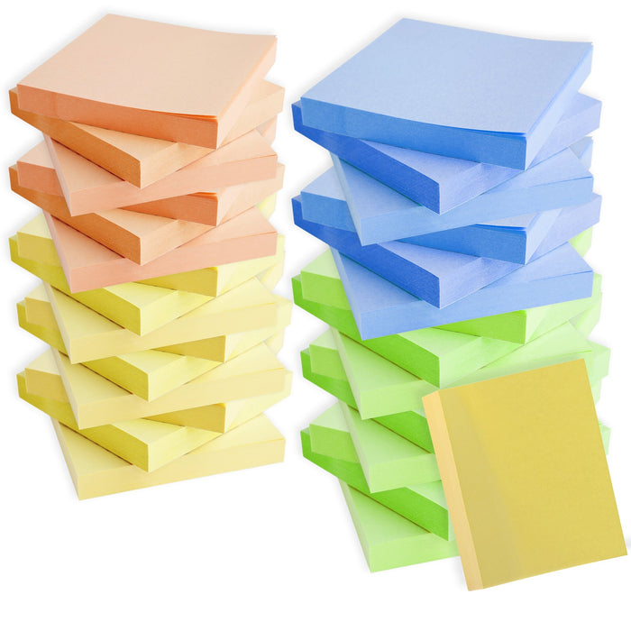 All Sticky Notes Wholesale Sticky Notes - Assorted Colors | Case of 100 — BagsInBulk.com