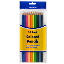 10 Pack Of Colored Pencils - BagsInBulk.com