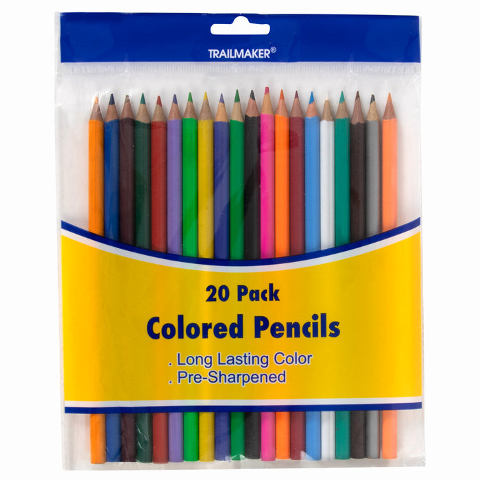 20 Pack Trailmaker Colored Pencils - BagsInBulk.com