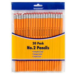 Wholesale No. 2 Pencils - 20-pack - BagsInBulk.com