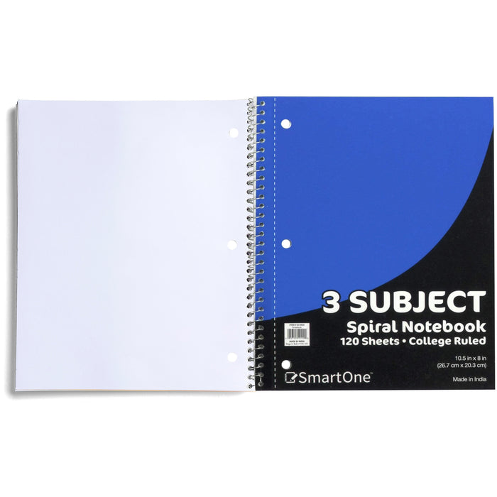 20-pack Bulk Spiral Notebook, 3 Subject, College Ruled — BagsInBulk.com