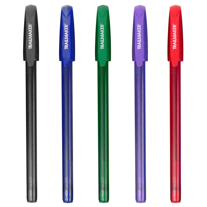 Bulk Pens: Classic Ballpoint Pen Multi Color 5-Pack - BagsInBulk.com