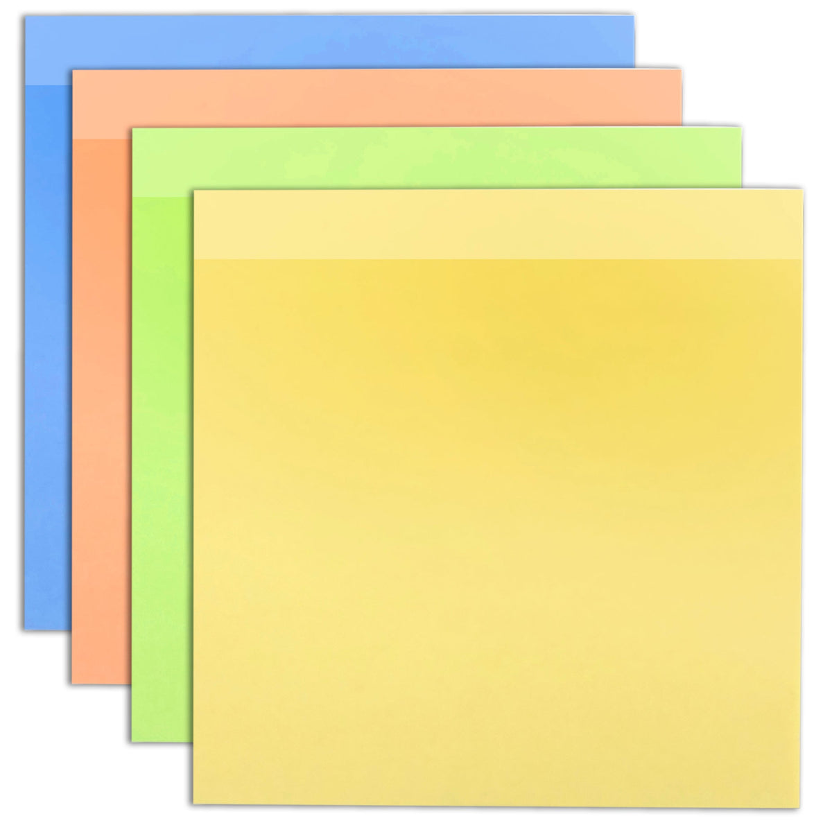 Assorted Color Sticky Notes Wholesale Sticky Notes - Assorted Colors | Case of 100 — BagsInBulk.com