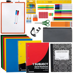 60 Piece School Supply Kit - BagsInBulk.com