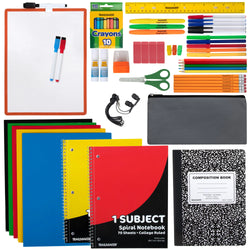 60 Piece School Supply Kit - BagsInBulk.com