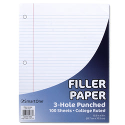 Notebook Filler Paper - College Ruled - 100 Sheets - 