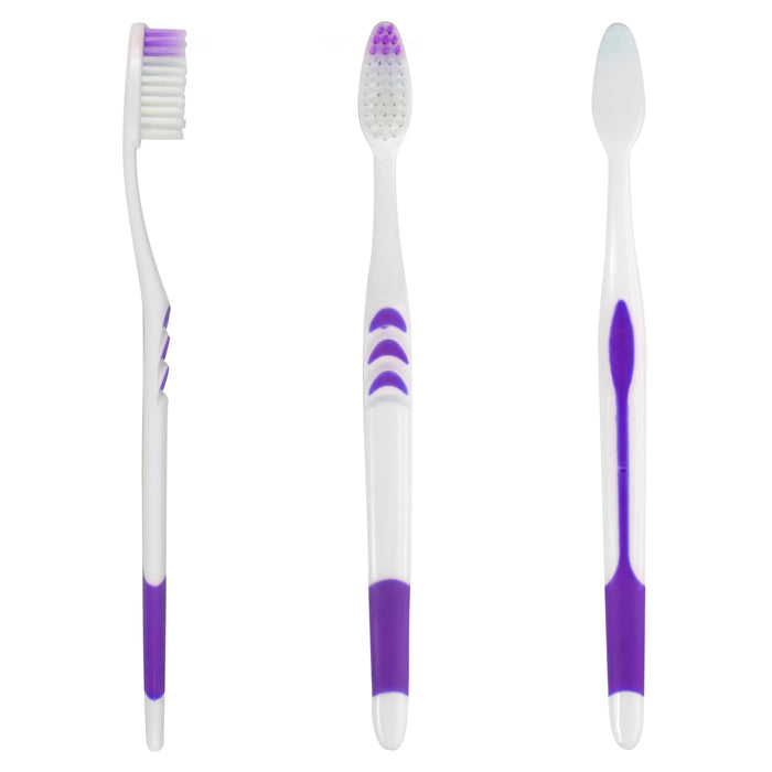 Wholesale 39 Bristle Head Adult Toothbrush - 4 Colors - 