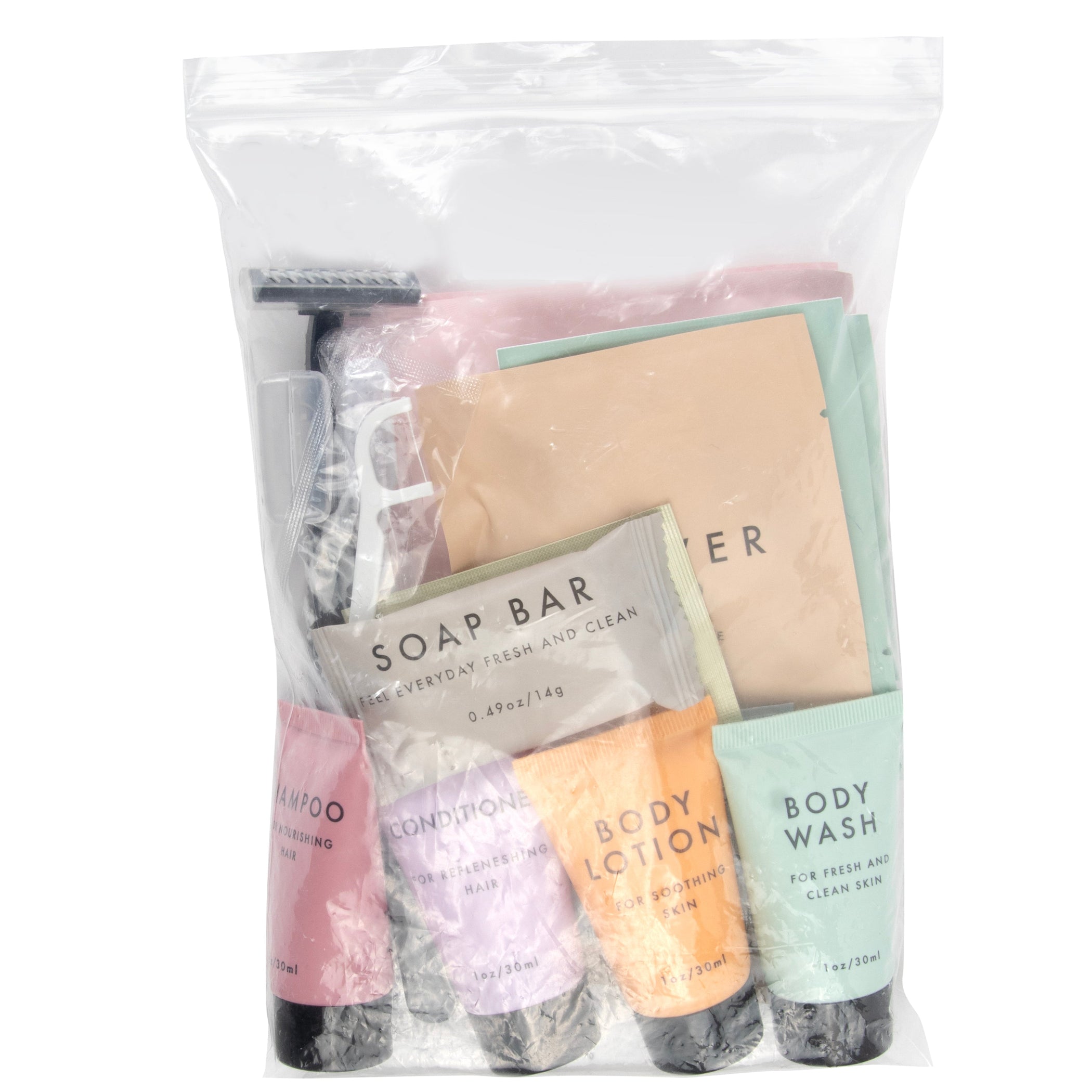 24-pack Bulk Premium Essentials 25-pc Feminine Hygiene Kit — BagsInBulk.com