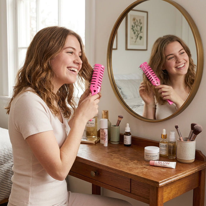 Detangling Hair Brush - Pink