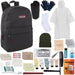 Warm Essential 45-Piece Homeless Care Hygiene Kit with Backpack, Blanket, Rain Poncho & Socks - BagsInBulk.com