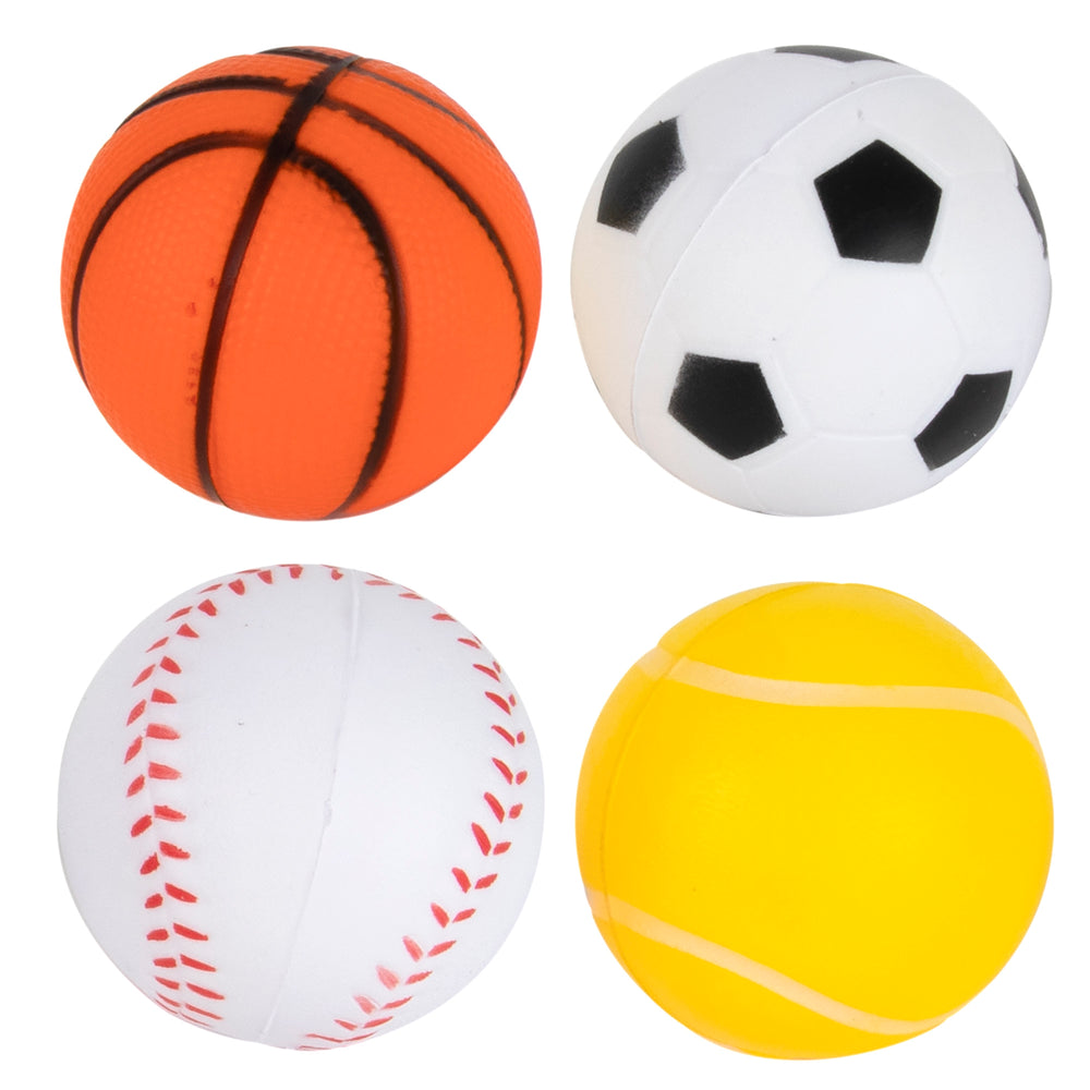 Foam Stress Sports Ball - Assorted - BagsInBulk.com