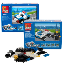 Micro Blocks Police Assorted Vehicles - BagsInBulk.com