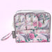 Clear Cosmetic Travel Case Carry All Set - Floral Print - BagsInBulk.com