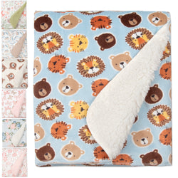 Baby Plush & Sherpa Blankets 35" x 30" - Single Prints - BagsInBulk.com