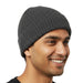 Adult Wool Knit Hat Beanie - Grey - BagsInBulk.com