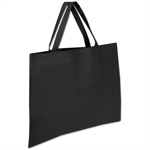 Wholesale 19 x 15 Large Tote Bag - Black - BagsInBulk.com