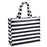 Wholesale Striped Non Woven Tote Bags - 15 Inch - 