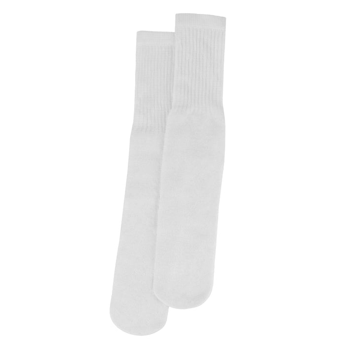 Wholesale Men's Solid Tube Socks - White- 120 pairs - 