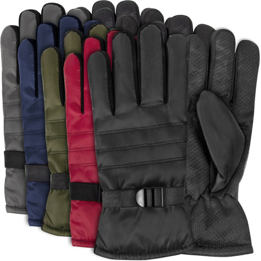 Adult Winter Gloves - 5 Assorted Colors - 