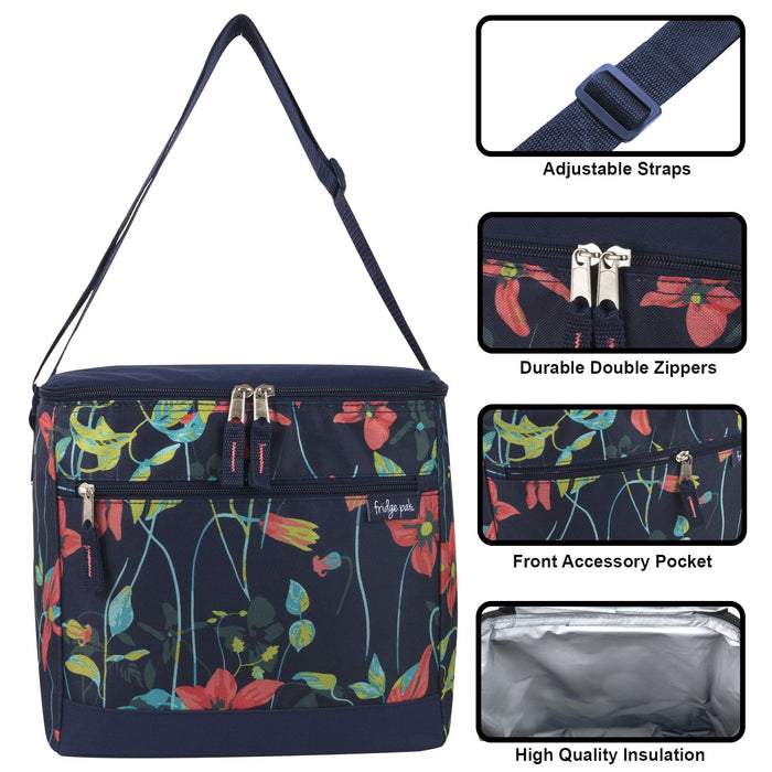 Wholesale Fridge Pak 24 Can Cooler Bag Animal & Floral Print - 