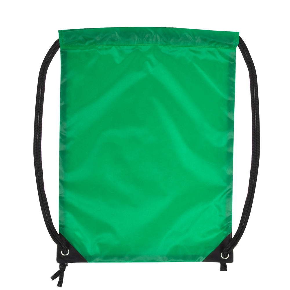 Wholesale 18 Inch Basic Drawstring Bag - Green - BagsInBulk.com