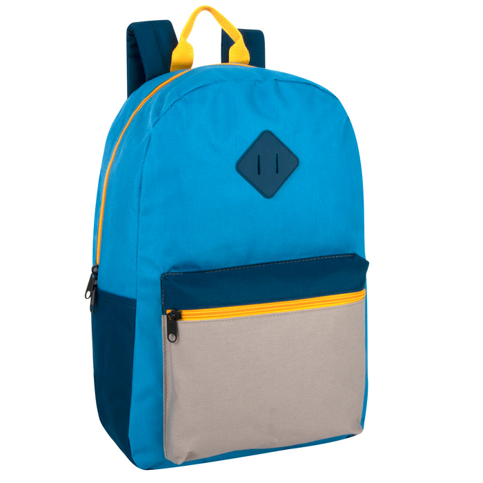Wholesale 17 Inch Multicolor Backpack - 4 Colors - BagsInBulk.com