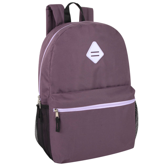 Wholesale 19-inch Lash Tab Backpack w Side Mesh Pockets - Girls 4-Colors - BagsInBulk.com