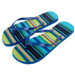 Women's Striped Flip Flops - Assorted Colors - BagsInBulk.com