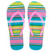 Women's Striped Flip Flops - Assorted Colors - BagsInBulk.com