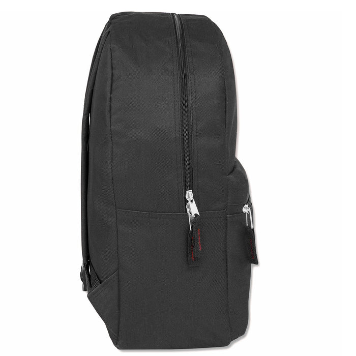 Wholesale Solid Backpack - Black Only - 