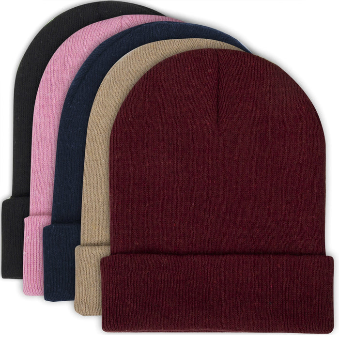 Women's Knitted Beanie – 5 Colors - 