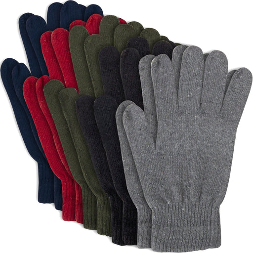 Adult Knit Gloves - 5 Colors - BagsInBulk.com