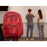 Bulk Premium 17 Inch Mesh Backpack - Red