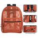Wholesale Premium 17 Inch Mesh Backpack - Peach - 
