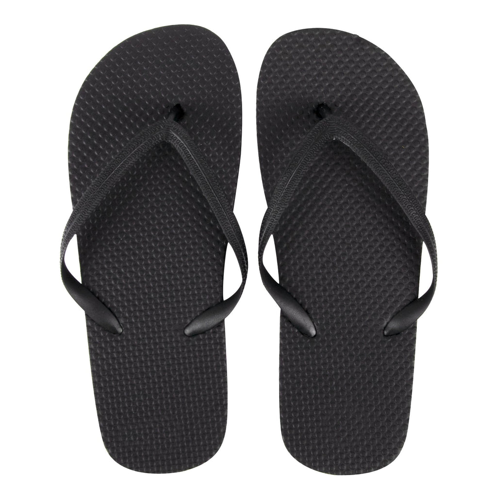 Wholesale Women's Flip Flops - Black- 50 pairs — BagsInBulk.com