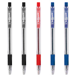 Bulk 5-pack Polo Pens with Comfort Grip - 3 Colors - 
