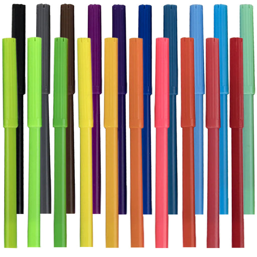 Wholesale Markers 20-Pack - Assorted Colors - BagsInBulk.com