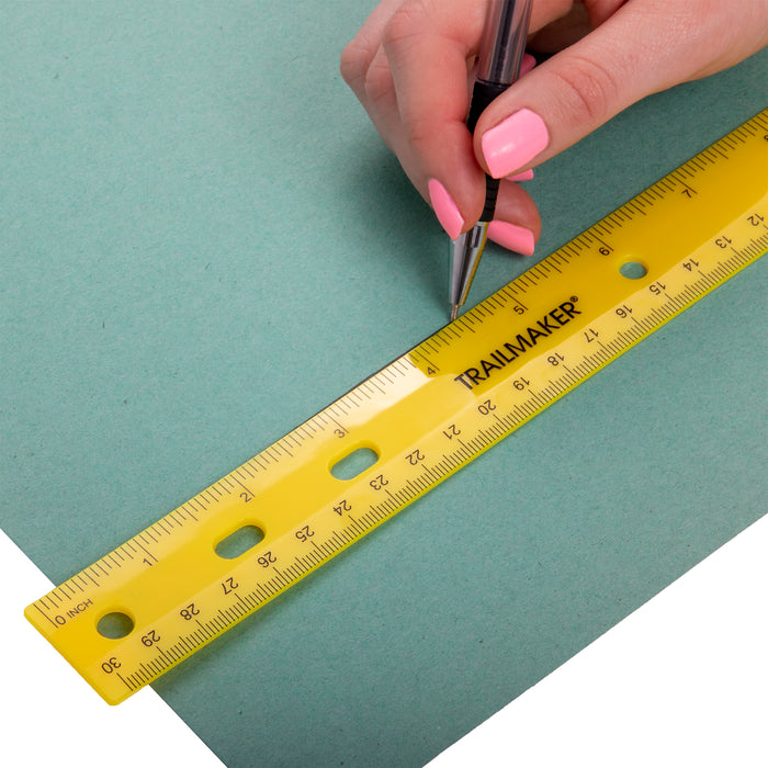 Wholesale Plastic 12 Inch Ruler - Case of 100 - Assorted Colors —