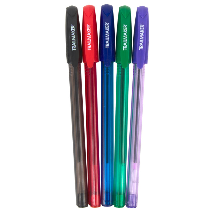 Bulk Pens: Classic Ballpoint Pen Multi Color 5-Pack - 