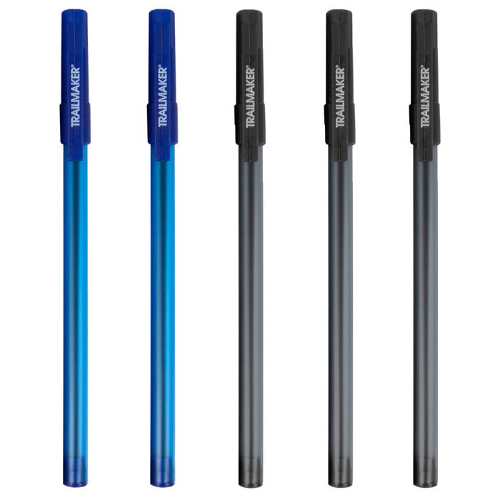 Bulk 5-Pack Classic Ballpoint Pens - 2 Colors