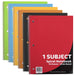 1 Subject Spiral Bound Notebook Wide Ruled 70 Sheets - 