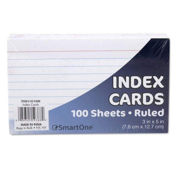 Wholesale Pack of 100 Index Cards - 