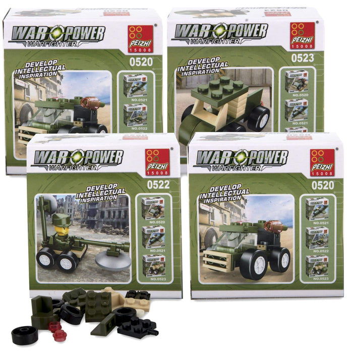 Micro Blocks Army Vehicle Toy - 