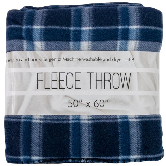 Wholesale Plaid Fleece Blankets 50" x 60" - 
